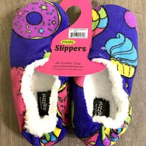Cozy Fuzzy Sweet Treats Slippers